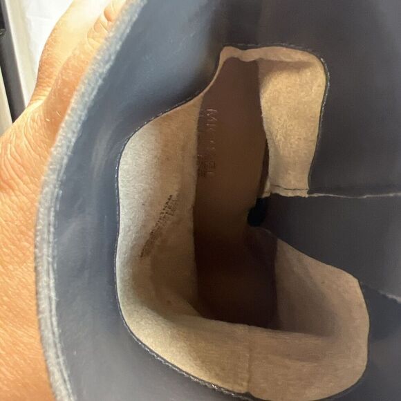 Michael Kors Remi 7 Suede Gray/Grey Ankle Bootie Boots Stilettos - Picture 8 of 10